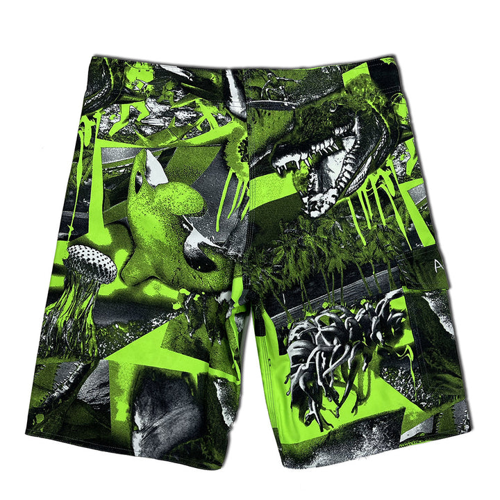 Herrer Surf-Shorts med kreativt grafikdesign og elastisk talje Stilla