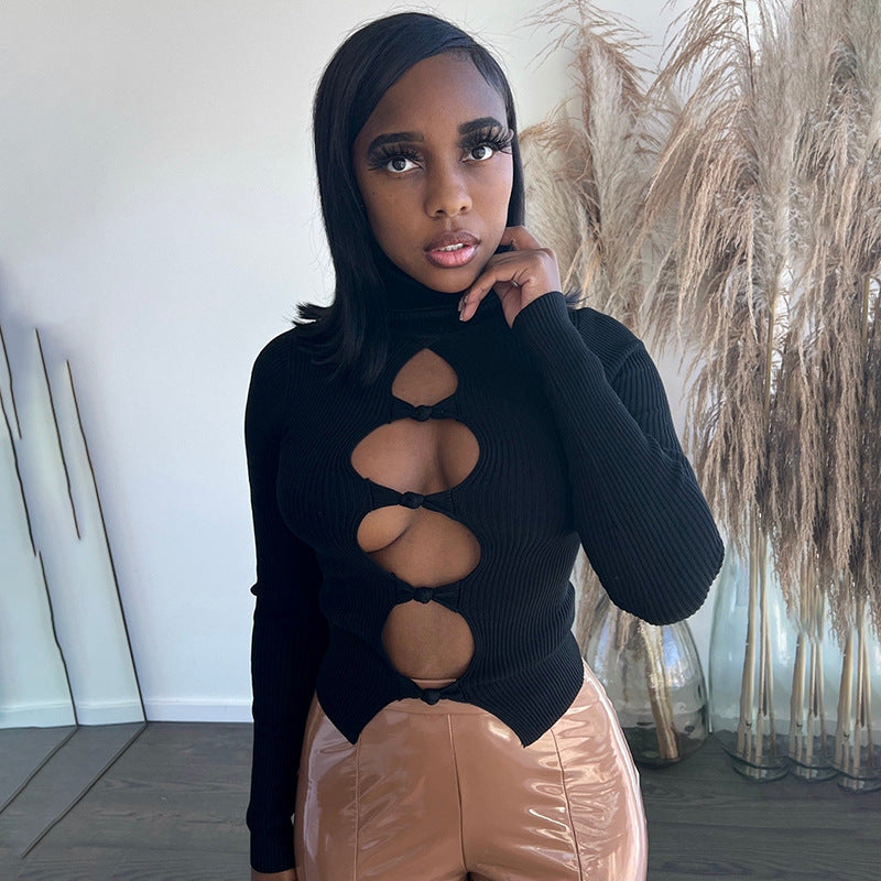 Femme Stilfuld Cut-Out Pullover Stilla