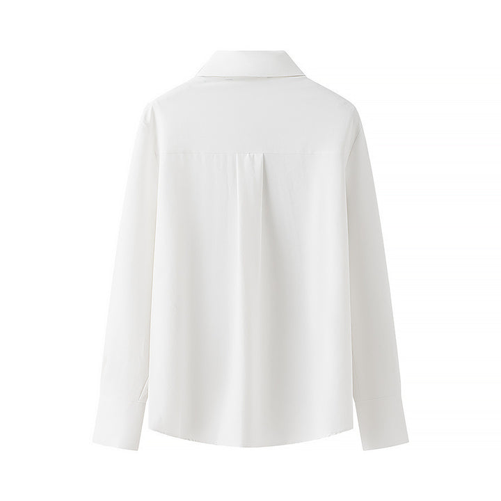 Damebluse med dekorative sløjfer Stilla