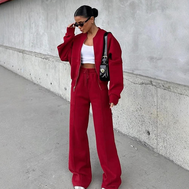 Stilla | Trendy Street Style Jakke Lang Bukser Sæt