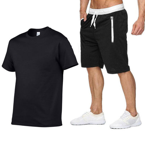 Herre sporty T-shirt og behagelige shorts i en afslappet stil Stilla