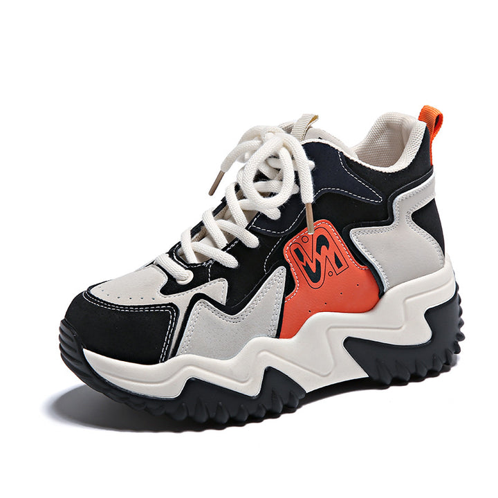 Dame Chunky Sneakers med skridsikker sål og åndbar mesh-konstruktion Stilla