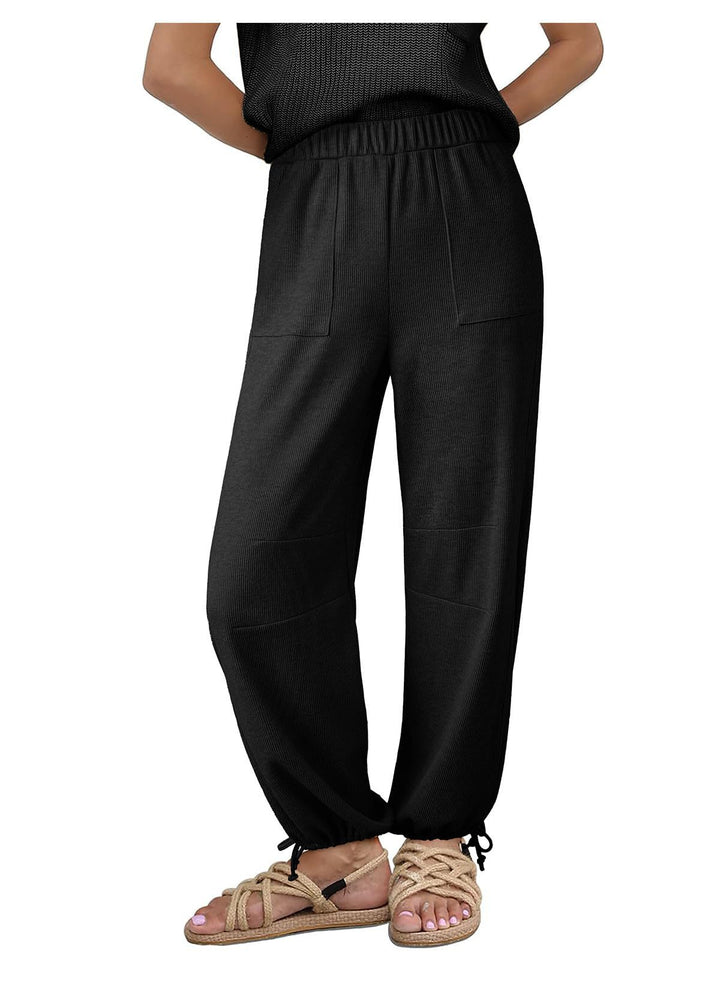 Dame Relaxed Fit Rib-Lounge-Bukser Stilla