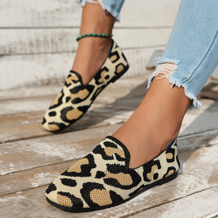 Dame Slip-On Sko med mod chic dyreprint Stilla