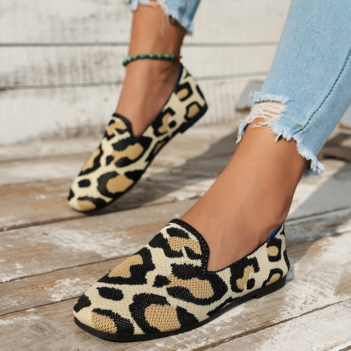 Dame Slip-On Sko med mod chic dyreprint Stilla