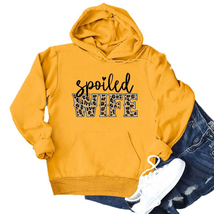 Kvinders hoodie med kreativ og elegant skrift Stilla