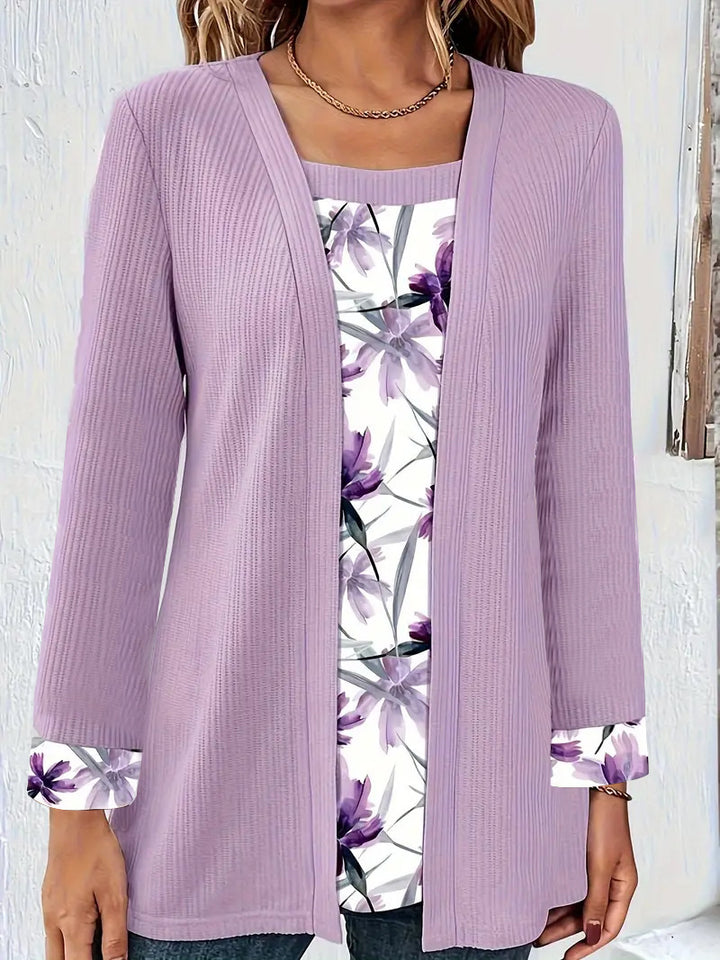 Dame mode langærmet Cardigan Stilla