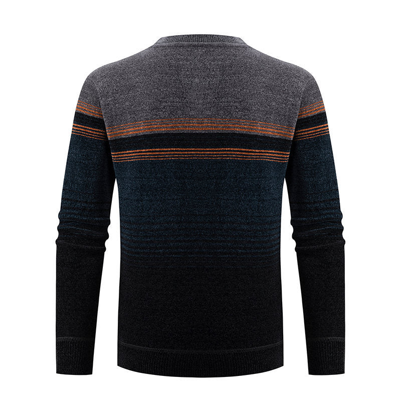 Mænd Strukturstrik Rundhals Pullover Stilla