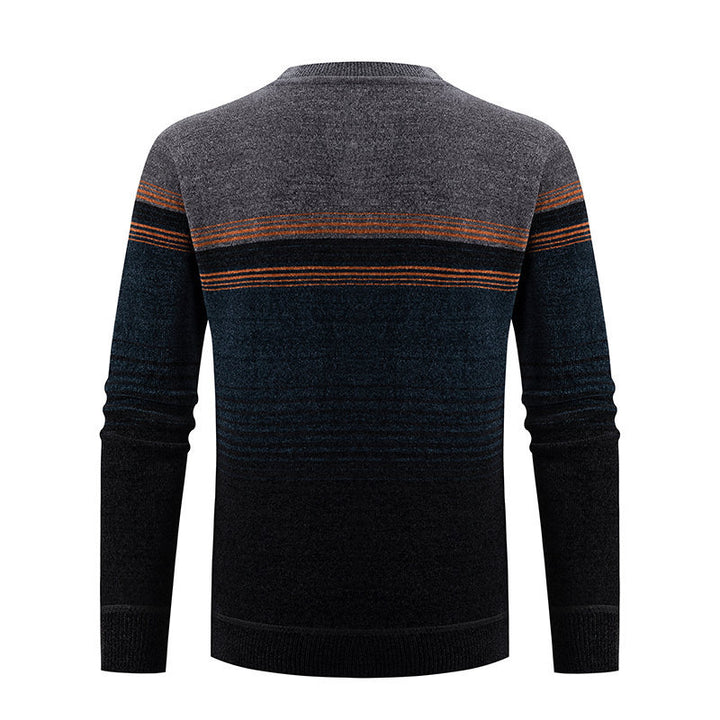 Mænd Strukturstrik Rundhals Pullover Stilla