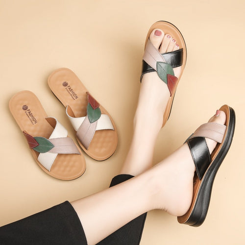 Femme Komfort Slide Sandaler med stilfuldt krydsdesign Stilla