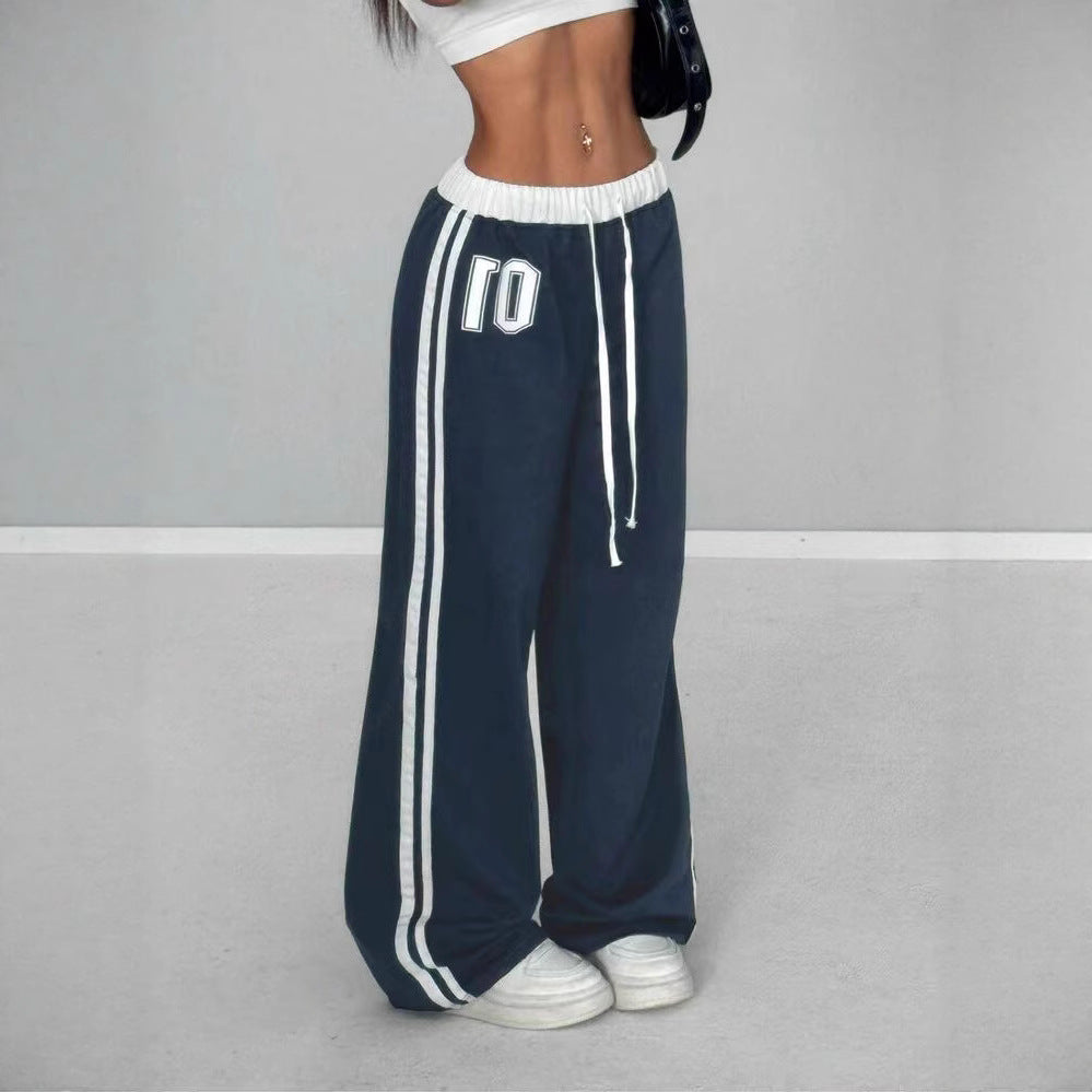 Dame Sporty Bredben-Buksetype med elastisk Talje Stilla