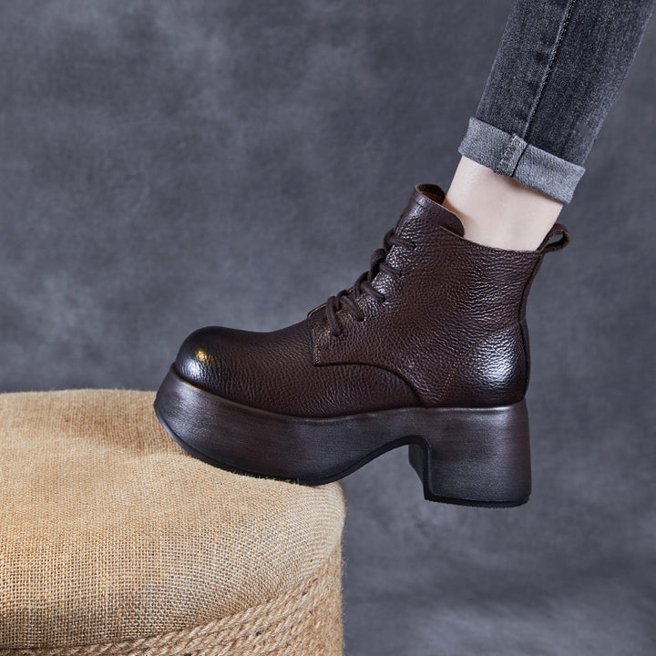 Femme Chunky Heel Ankelstøvler Stilla