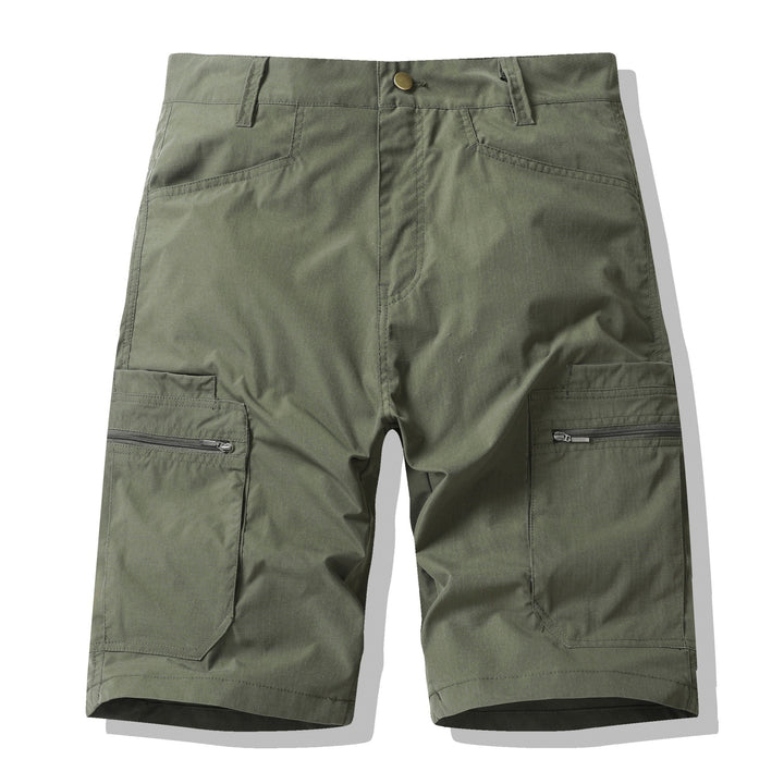 Herrer Funktions-Cargoshorts med praktiske lynlåslommer Stilla