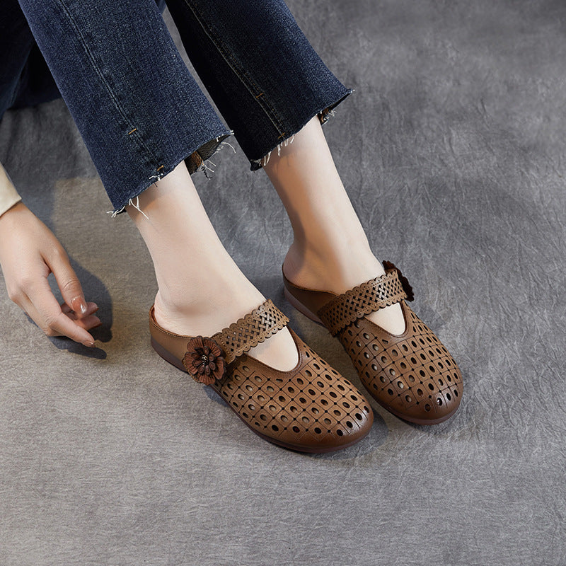 Dame blomsterdekoration komfort slip-on clogs Stilla