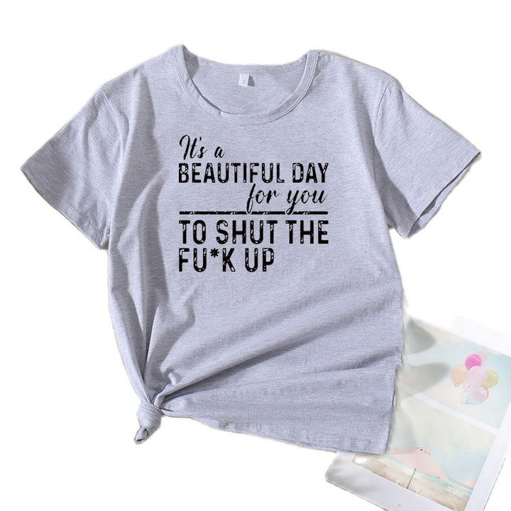 Dame Casual Grafisk Statement T-Shirt Stilla 1751262072