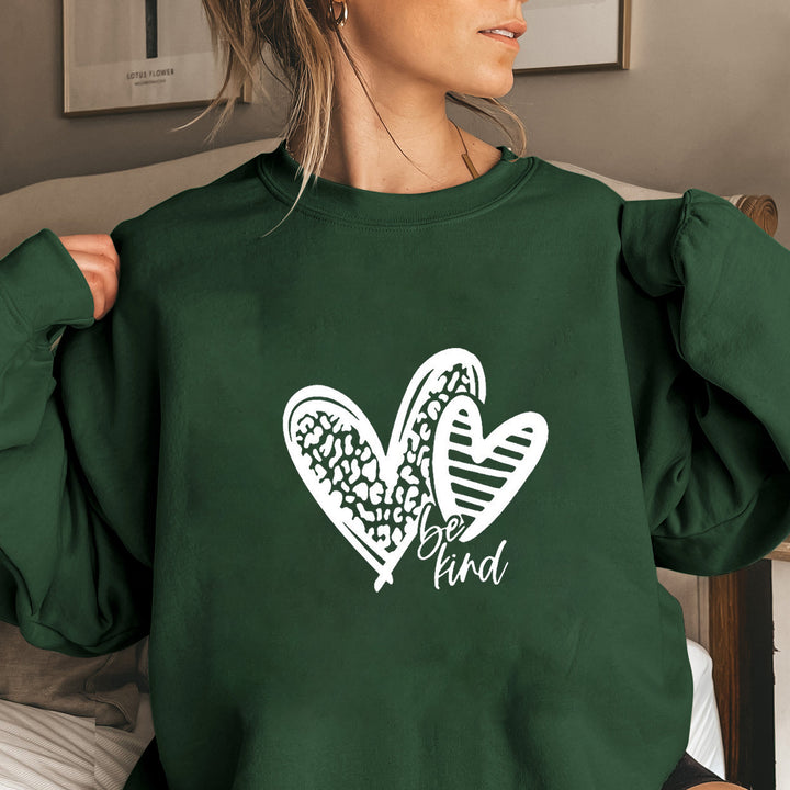 Kvinders sweatshirt med fashionable hjerte motiv og casual fit Stilla