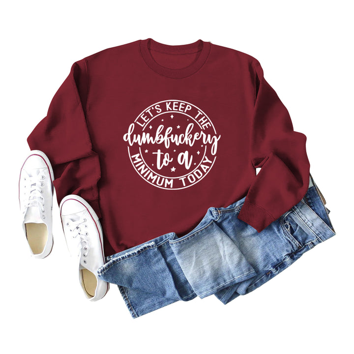 Kvinders grafiske sweatshirt med motiverende print Stilla