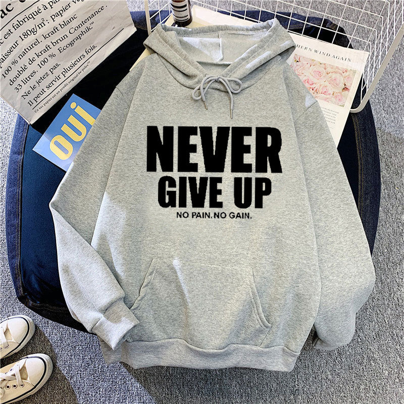Kvindernes hoodie med motiverende skrifttype Skovae 1772613019