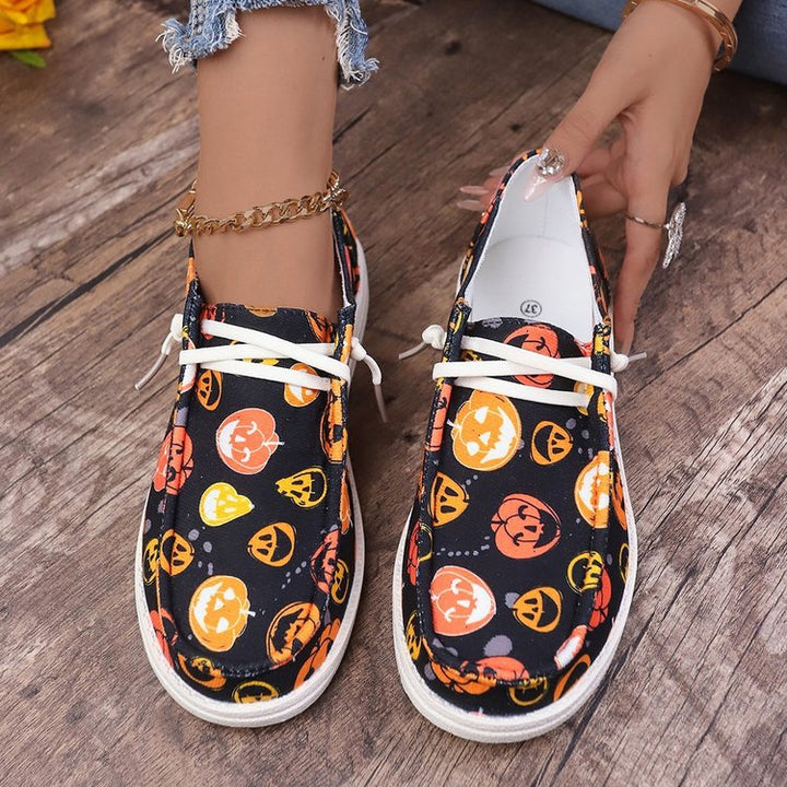 Dame Sneakers med Halloween-motiv og komfortabelt fodseng Stilla