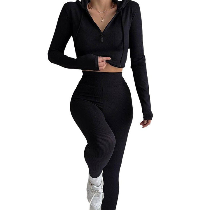 Dame sporty tight-look overall med lynlås og åndbare egenskaber Skovae