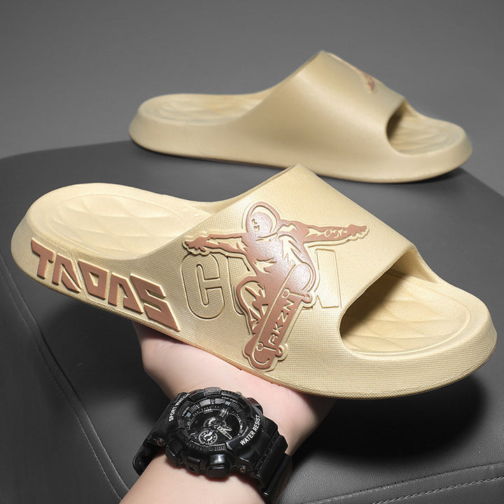 Dame Sporty Badetøfler i Skate-Design Stilla