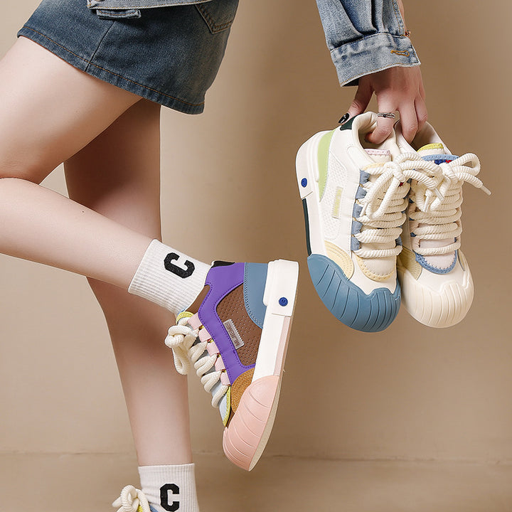 Dame High-Top Sneakers med moderne design og slidstærkt overmateriale Stilla