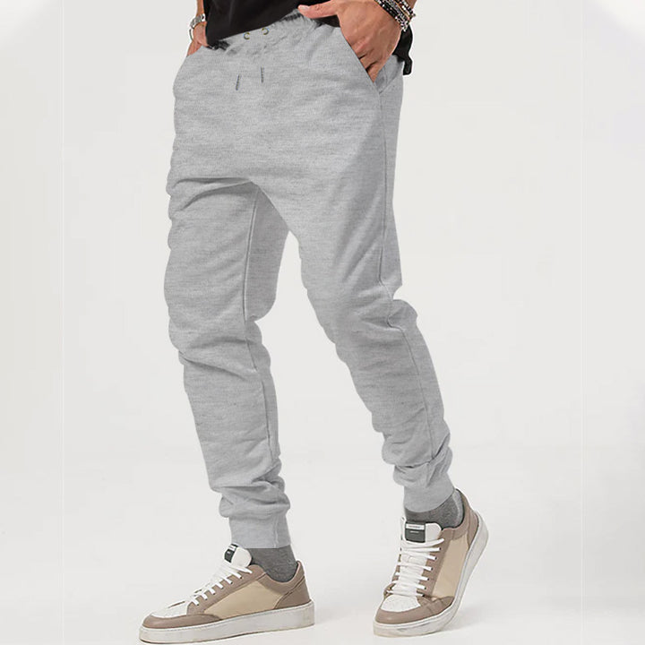 Herrer komfortable joggingbukser med funktionelt design og elastisk talje Stilla