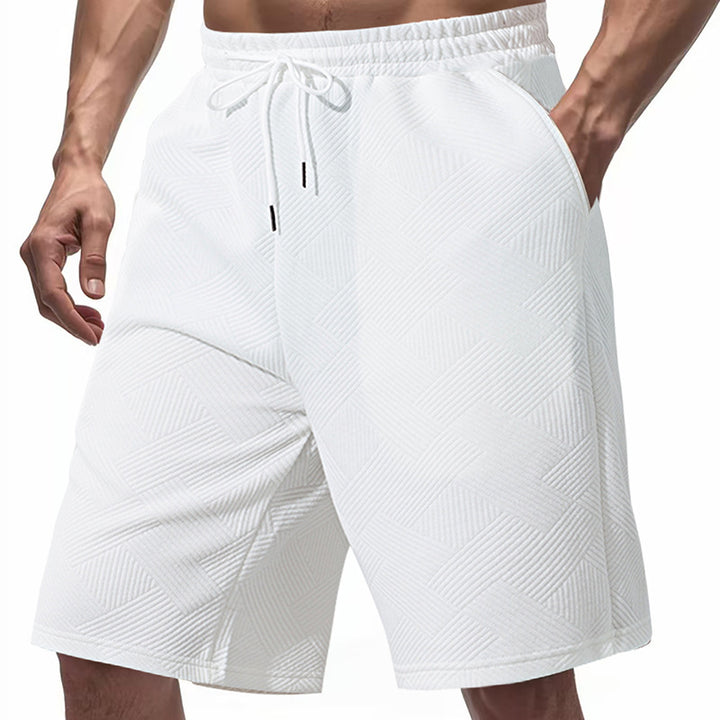 Herrer sporty shorts med struktureret design og elastisk talje Stilla