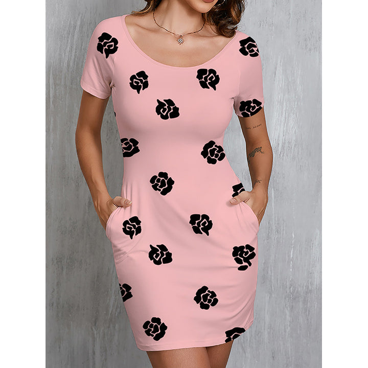 Dame sommerkjole med blomsterdesign Stilla