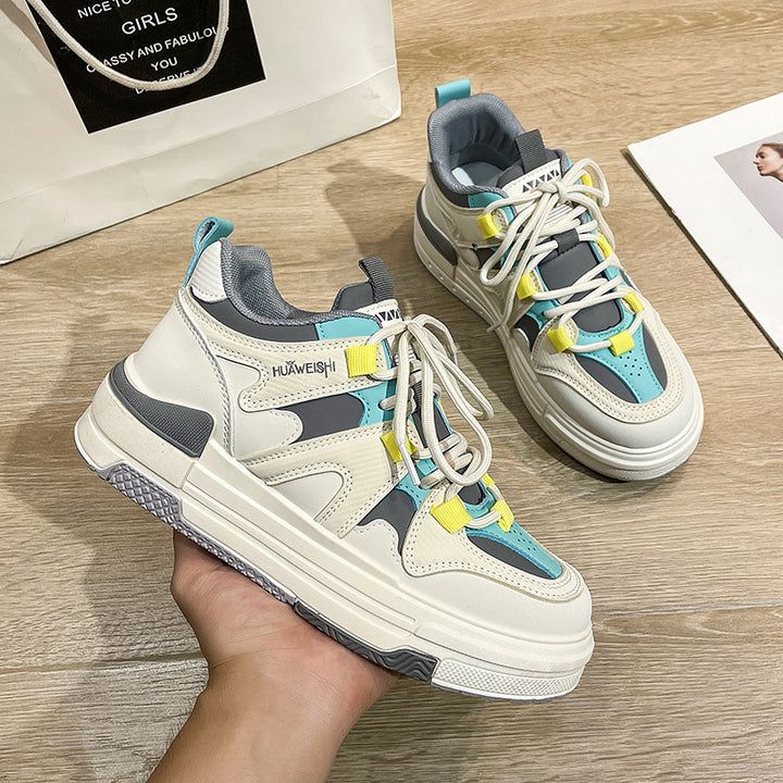 Dame mode Chunky Sneakers med åndbare indsatser og dämpende sål Stilla