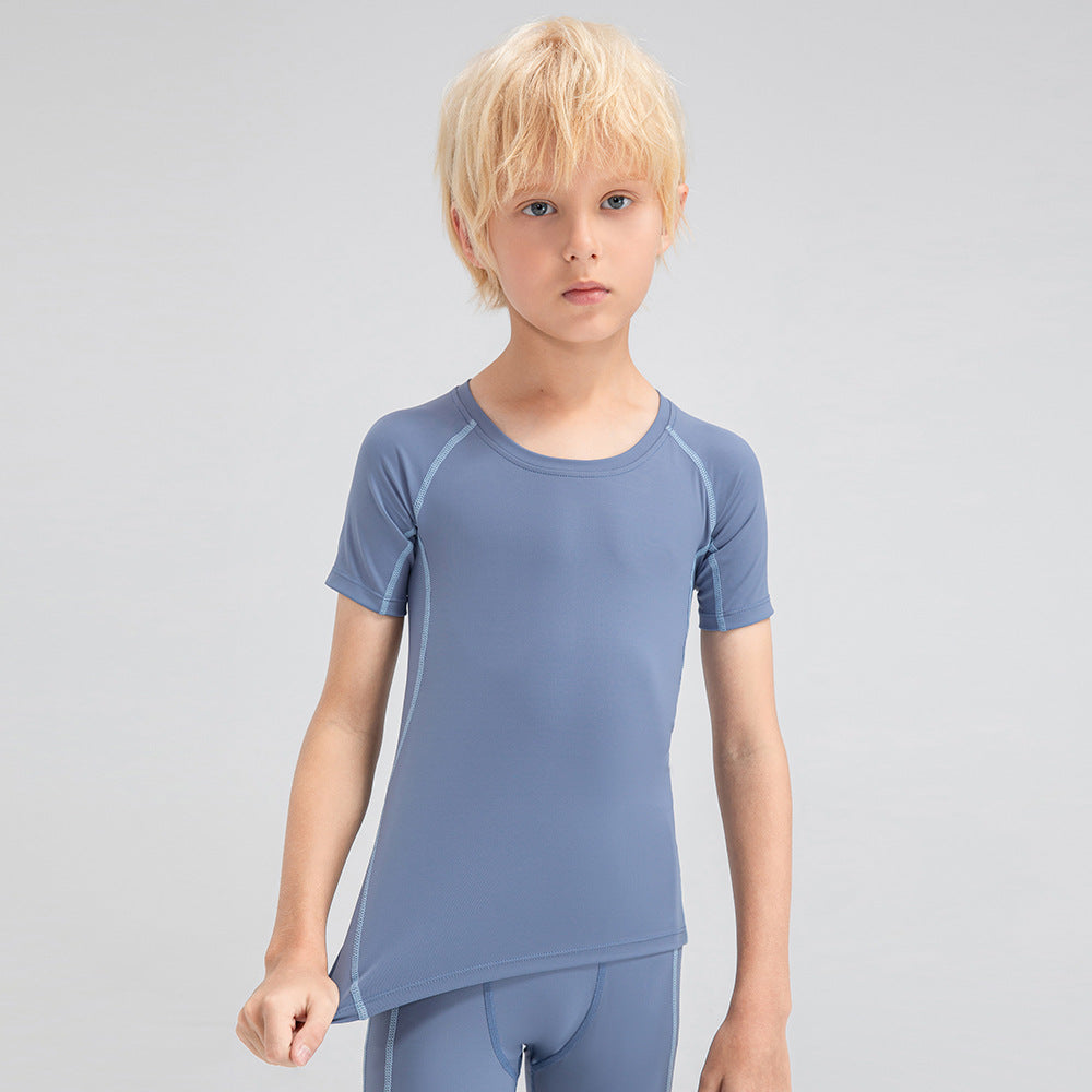 Drenge kortærmet sportsshirt med ergonomisk snit og UV-beskyttelse Stilla