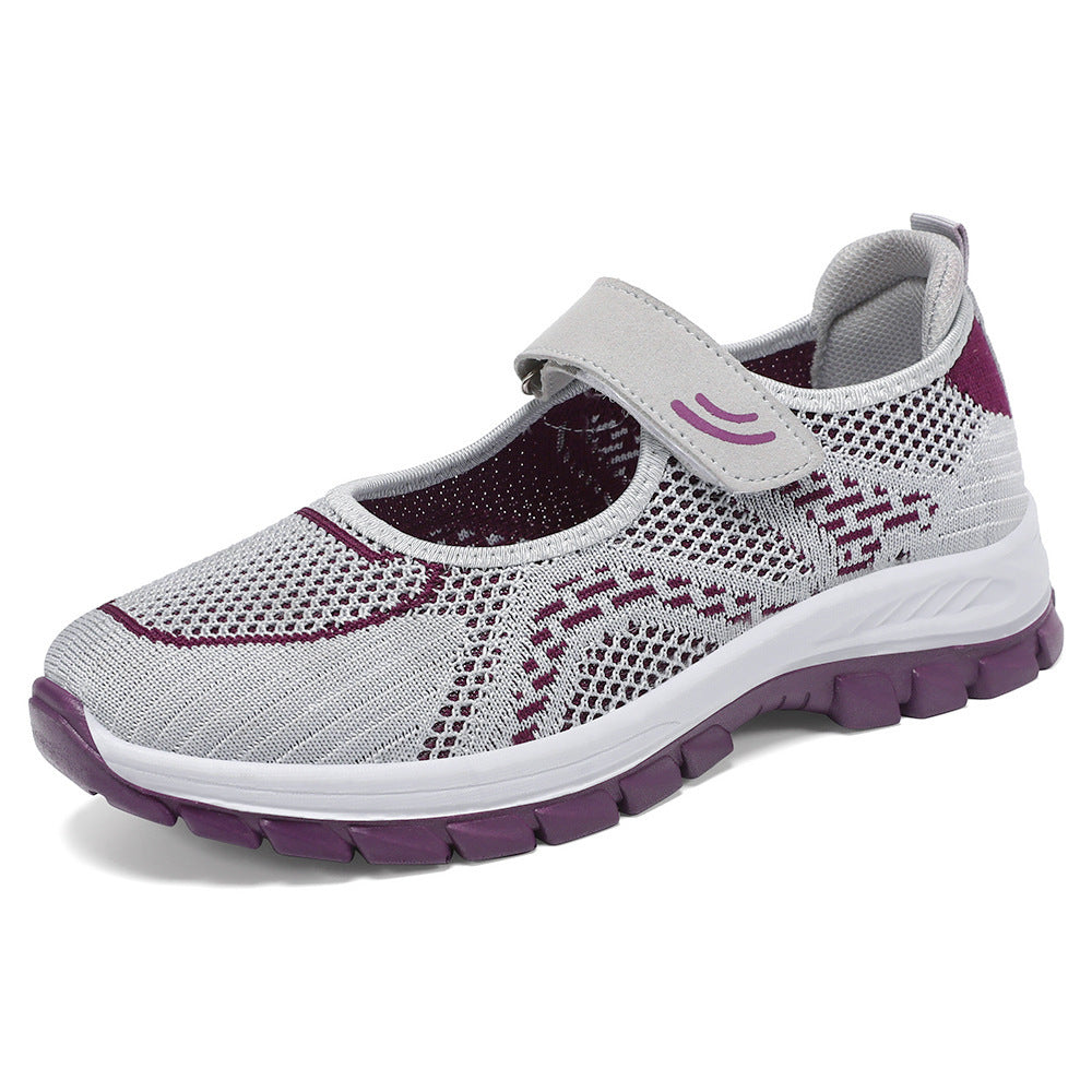 Femme Bequeme Velcro Sport Sneakers Stilla