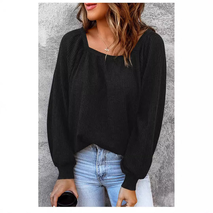 Dame Løs Sweater med voluminøse Ærmer Stilla