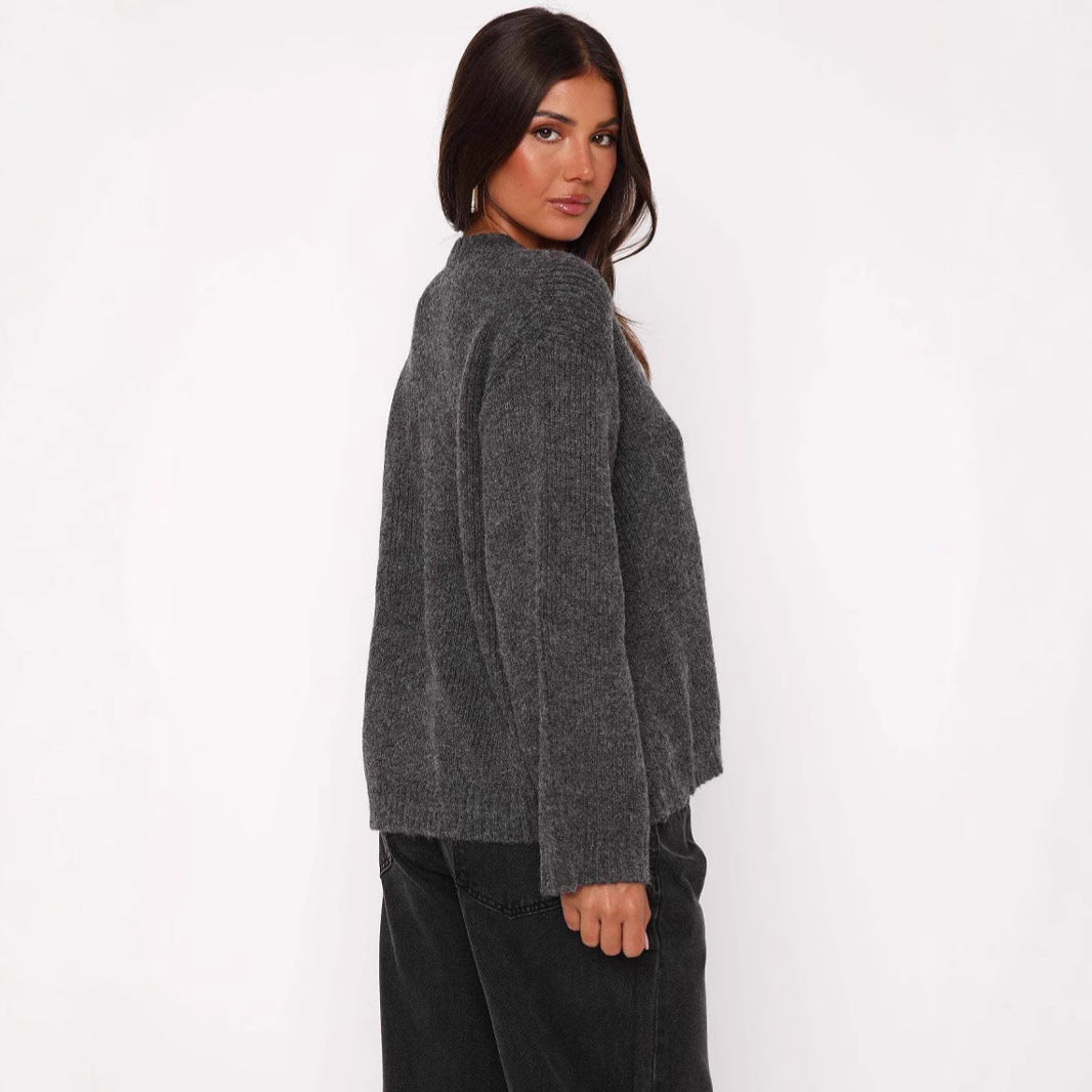 Kvinders afslappede cardigan med høje manchetter og tilpasset pasform Stilla