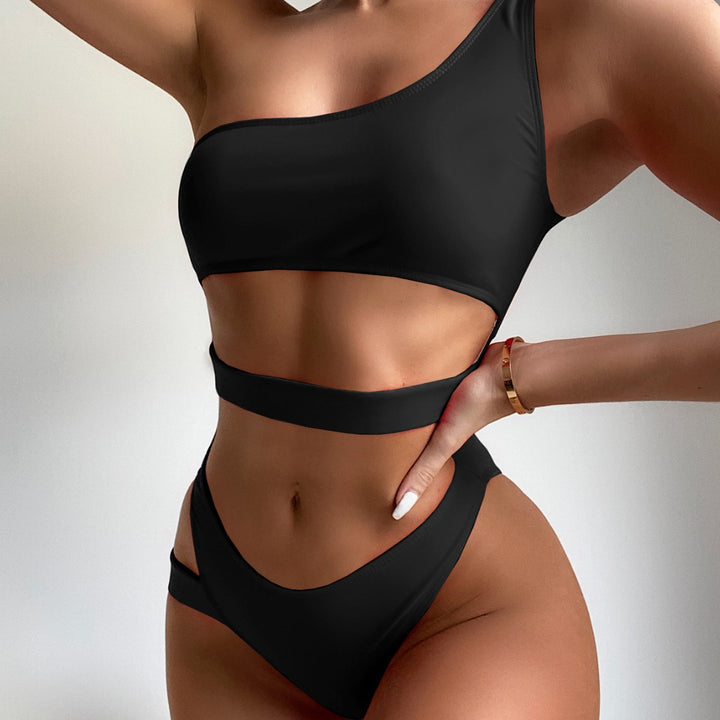 Dame Ensidig Bikini med raffinerede cut-out detaljer og højt skåret trusse Stilla