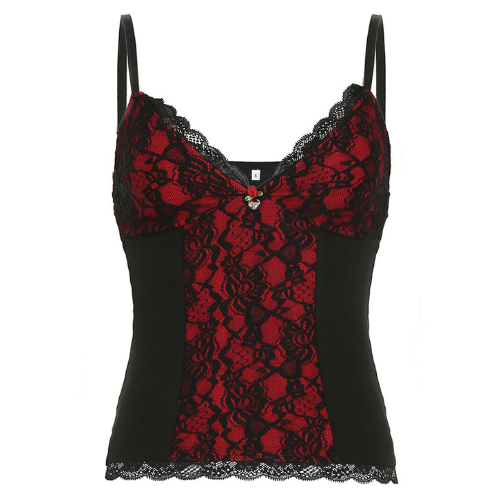 Dame blonde-camisole med elegant snit og forførende detaljer Skovae