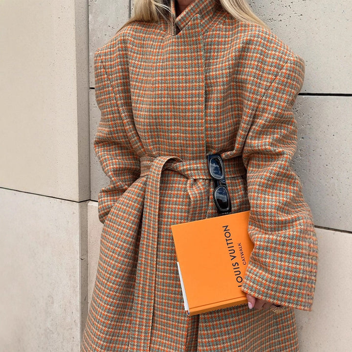 Dame Oversized Dobbeltknap frakke Stilla
