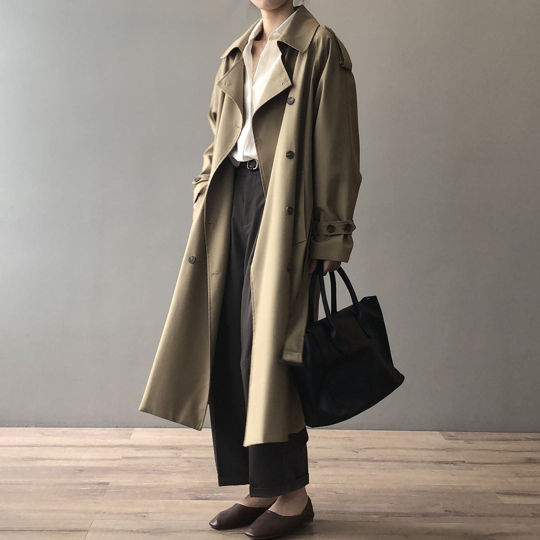 Stilla | Moderne Trenchcoat Med Dobbelt Knapliste Til Damer