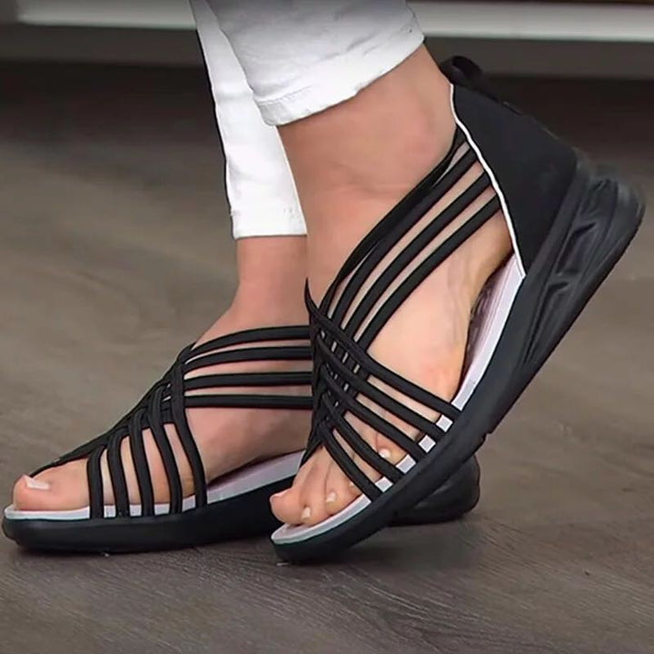 Dame Sportsandaler med elastiske remme og fleksibel sål Stilla
