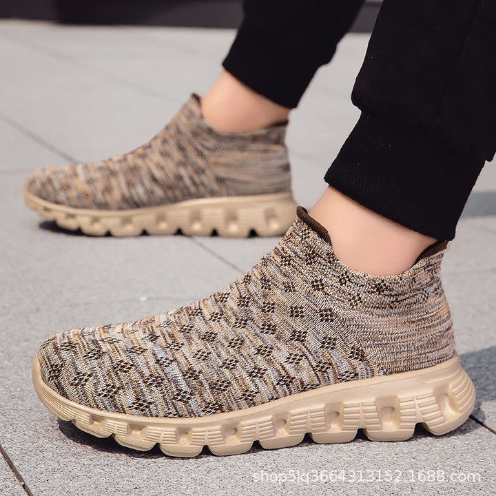 Herrer Slip-On Stretch Strik Performance Sneakers Stilla