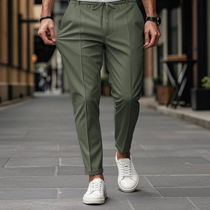 Herrer elegant sportbukser med elastisk talje og funktionelle lommer Stilla