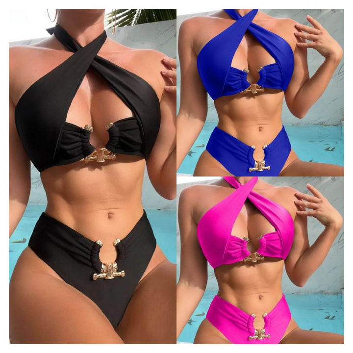 Femme Luxe Halter-top bikini sæt Stilla