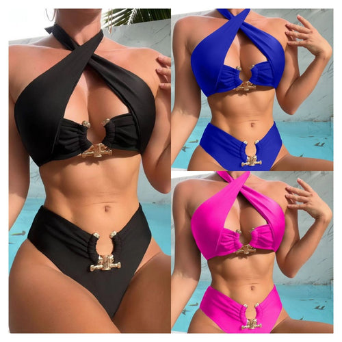 Femme Luxe Halter-top bikini sæt Stilla