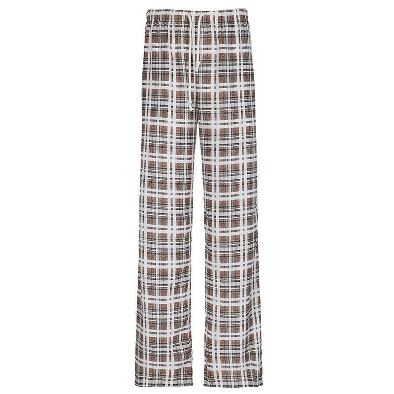 Damer casual ternet mønster pyjamas strandbukser Skovae
