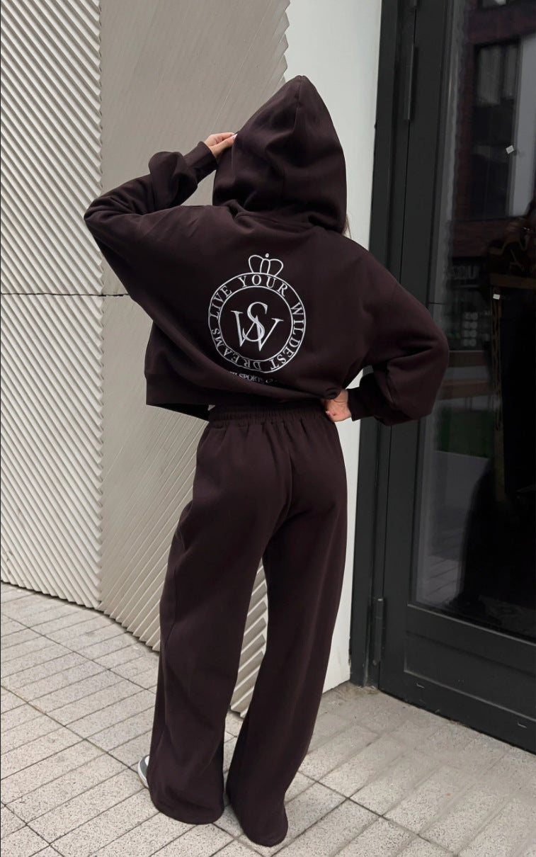 Kvinders casual hoodie med oversized pasform og elegant logo Stilla