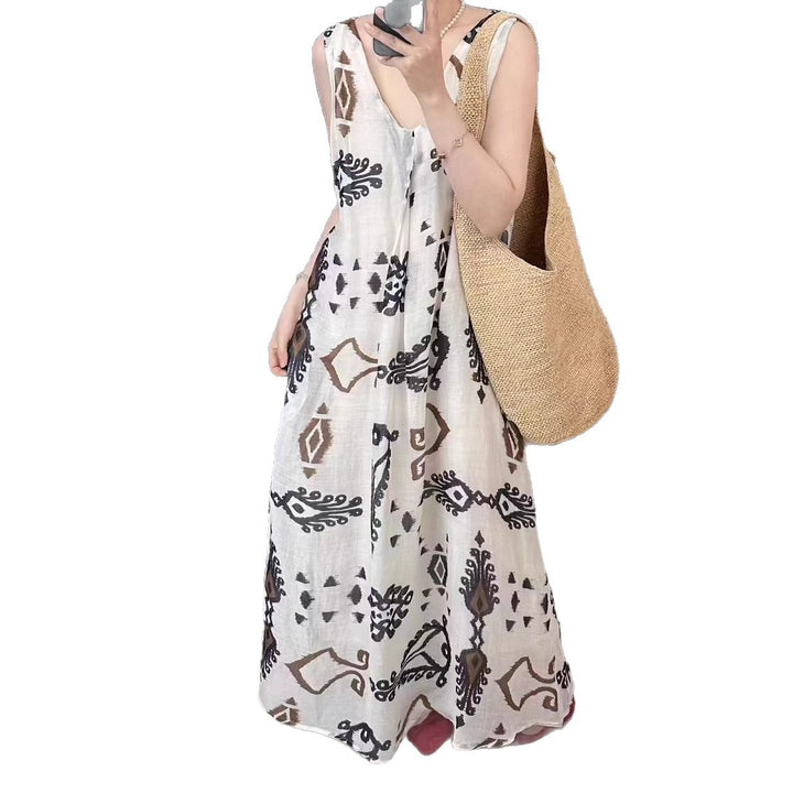 Femme Elegante Bohemian Maxi Kjole Stilla