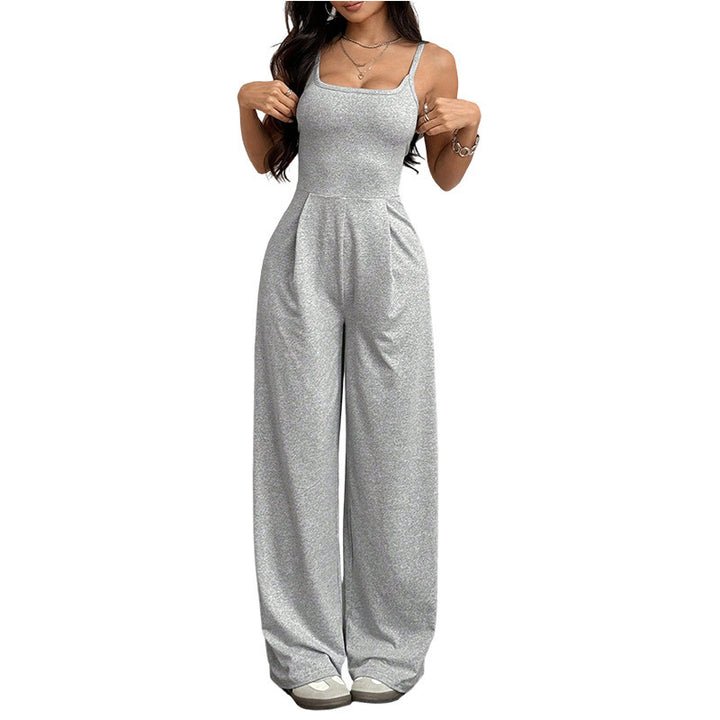 Dame jumpsuit med bredt ben og elegant snit Skovae