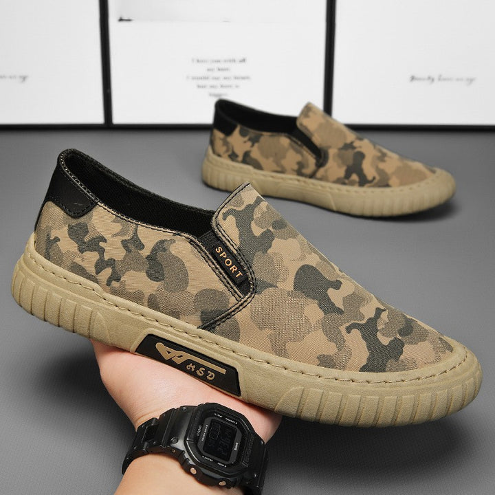Herrer Elegante Camouflage Slip-On Sko med behagelig Indersål Stilla