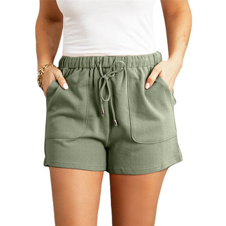 Dame behagelige Sweatshorts med elastisk talje og praktiske lommer Stilla