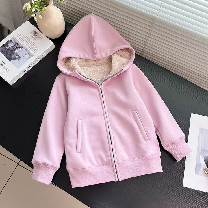 Kvinders hyggelige og varme hoodie jakke med fleeceforing Stilla